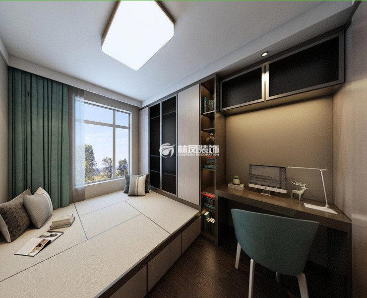 榻榻米書柜設(shè)計裝修效果圖