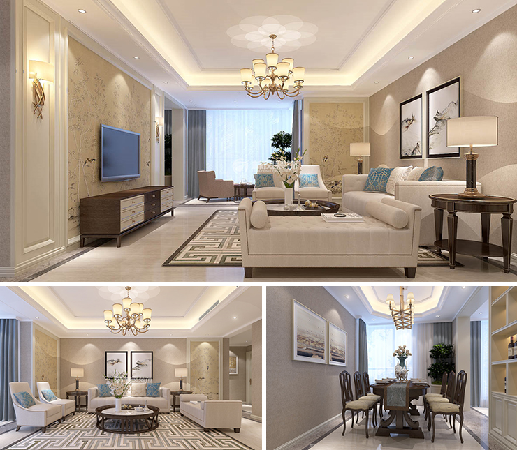 萬科翡翠四季港式風(fēng)格裝修效果圖