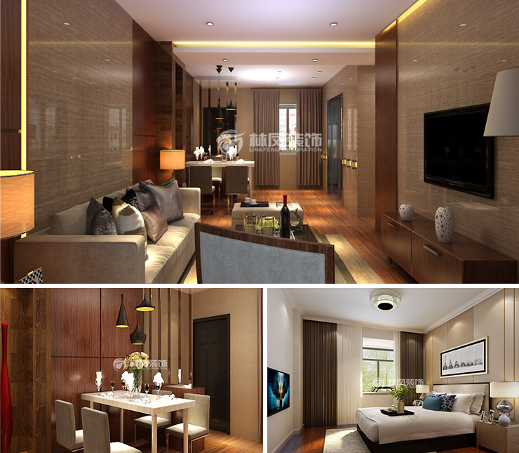 中海天譽(yù)158平現(xiàn)代風(fēng)格裝修效果圖