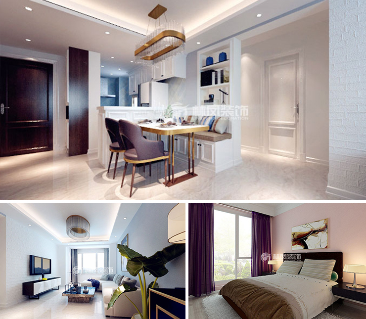 龍湖天璞148平現代風格裝修效果圖