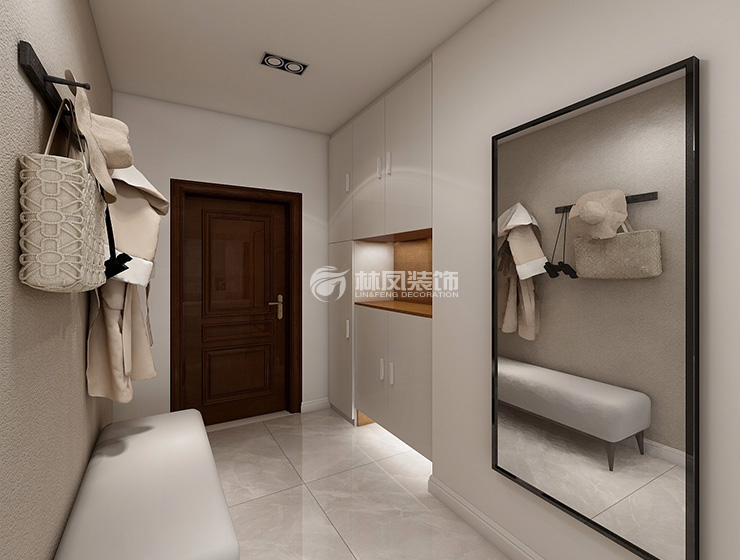 北歐風格過道式玄關裝修效果圖