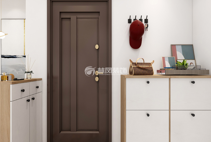 北歐風格無玄關鞋柜設計裝修效果圖