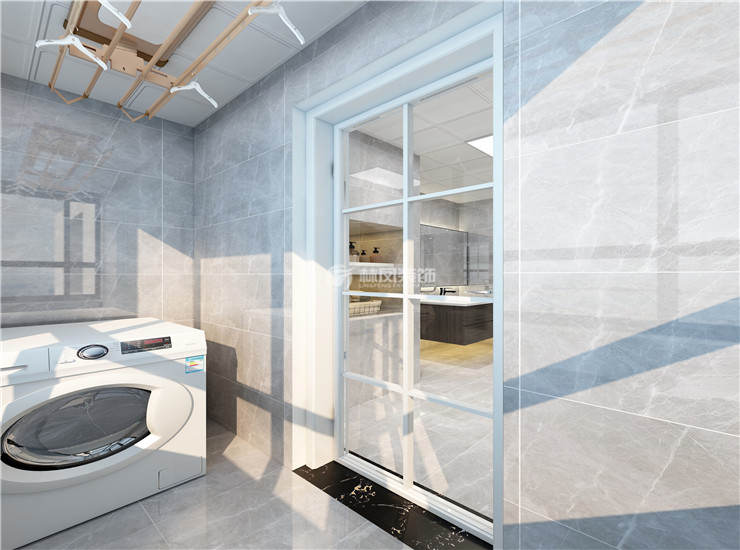 洗衣機(jī)放陽(yáng)臺(tái)設(shè)計(jì)裝修效果圖