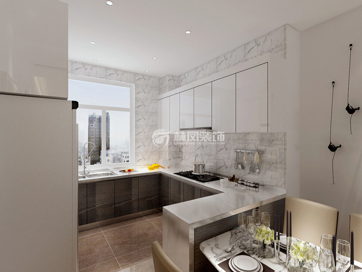 現代風格廚房裝修效果圖