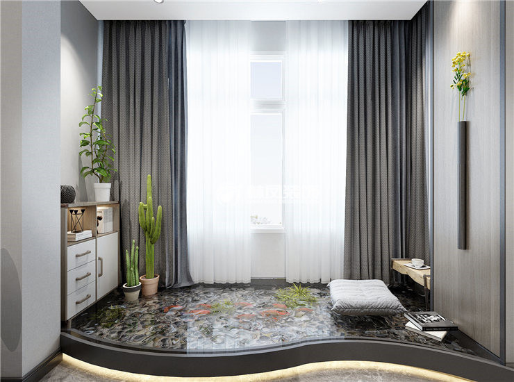 客廳陽臺(tái)設(shè)計(jì)裝修效果圖