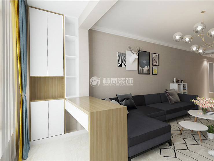 北歐風(fēng)格陽臺(tái)收納柜設(shè)計(jì)裝修效果圖