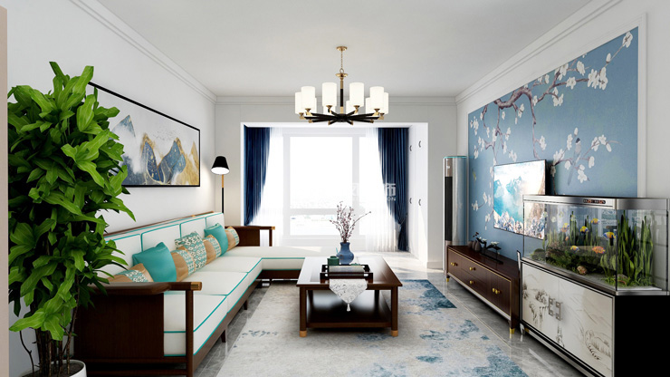 美式風(fēng)格客廳裝修效果圖