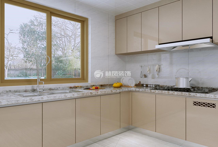 現(xiàn)代風格頂吸式煙機裝修效果圖