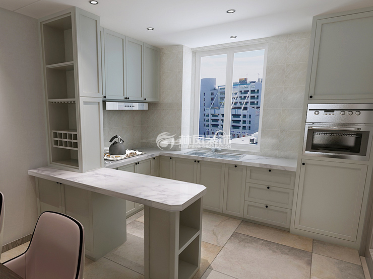 開放式廚房裝修效果圖