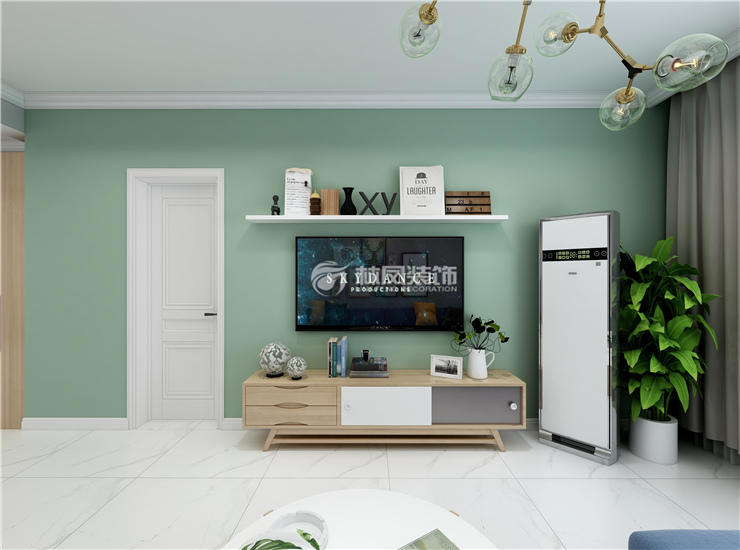 北歐風格電視背景墻設(shè)計裝修效果圖